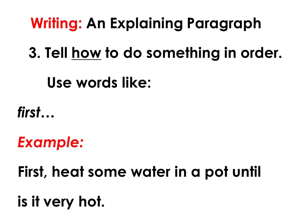 how to write an essay explaining